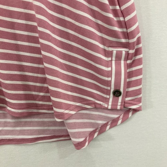 Jane and Delancey Top sz 2X Striped Button Accents Stretch Comfy Relaxed Casual - Picture 5 of 10